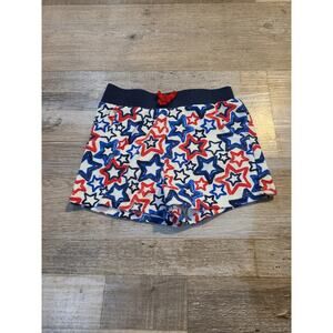 Celebrate patriotic 4t girls star printed red white and blue shorts
